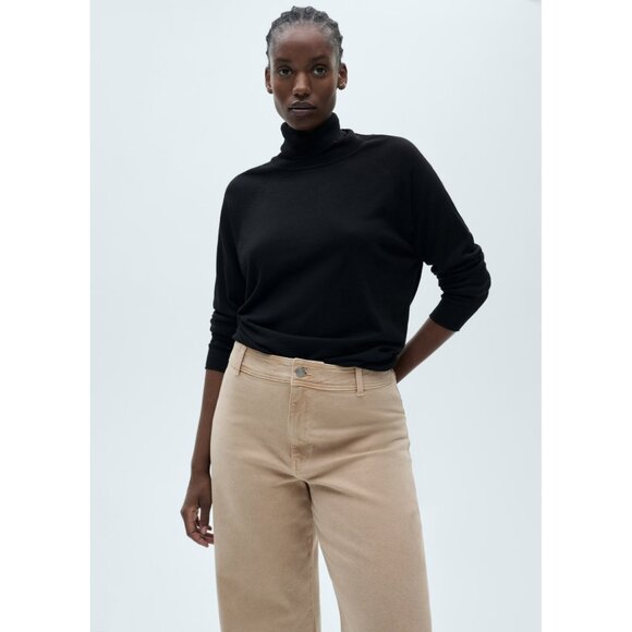 NEW Mango Catherin Culotte Jeans SAND SIZE 6 (EUR 38)/100%AUTHENTIC - Picture 8 of 10